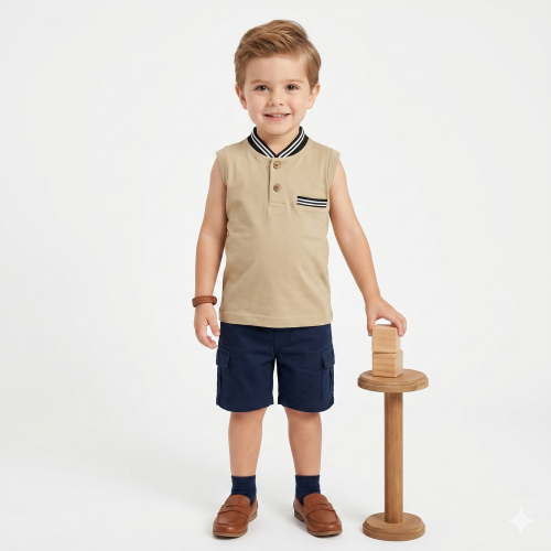 Movekidz - T-shirt Lekbong Saku / Kaos Bayi Lekbong / Kaos Bayi Saku