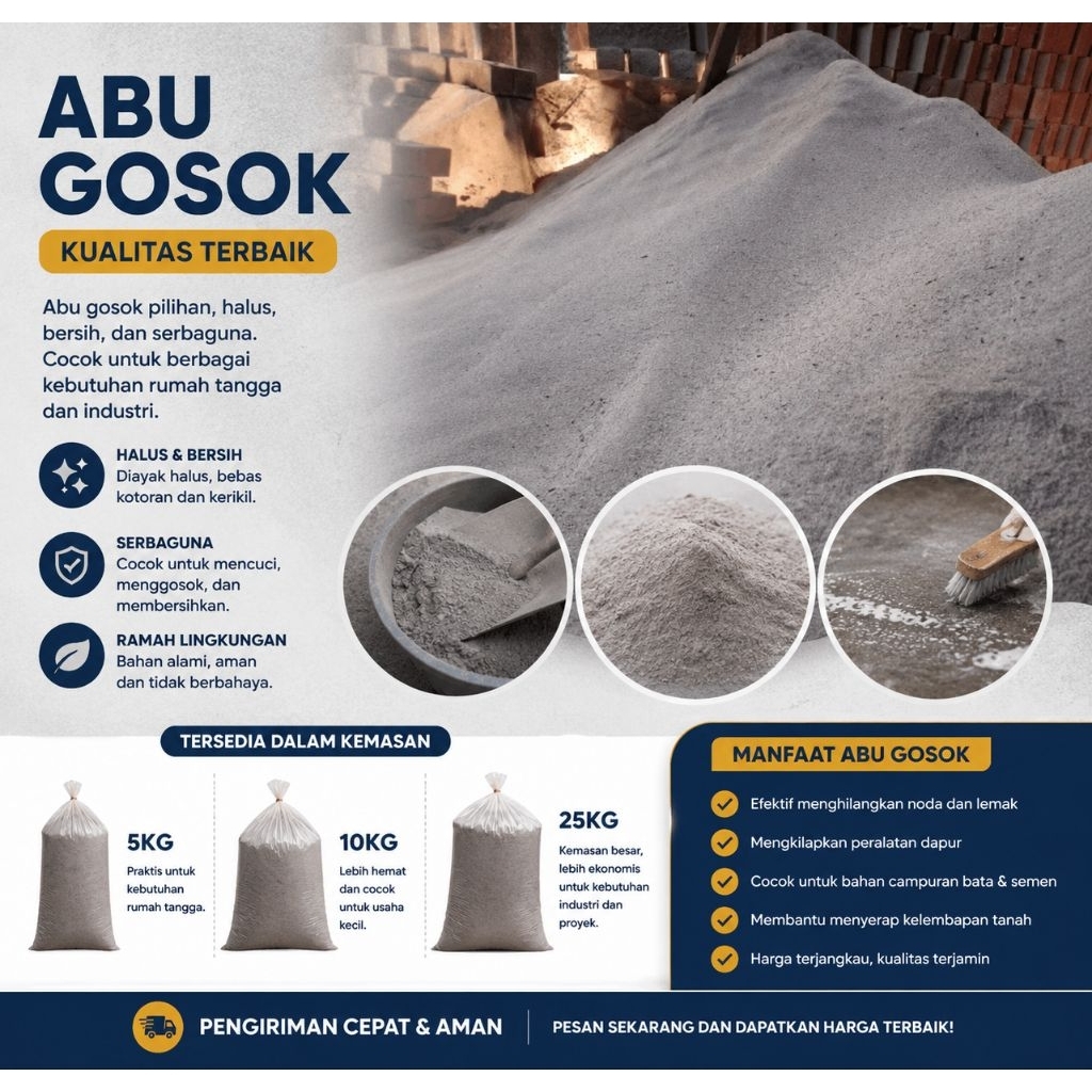 abu gosok sekam halus 10kg