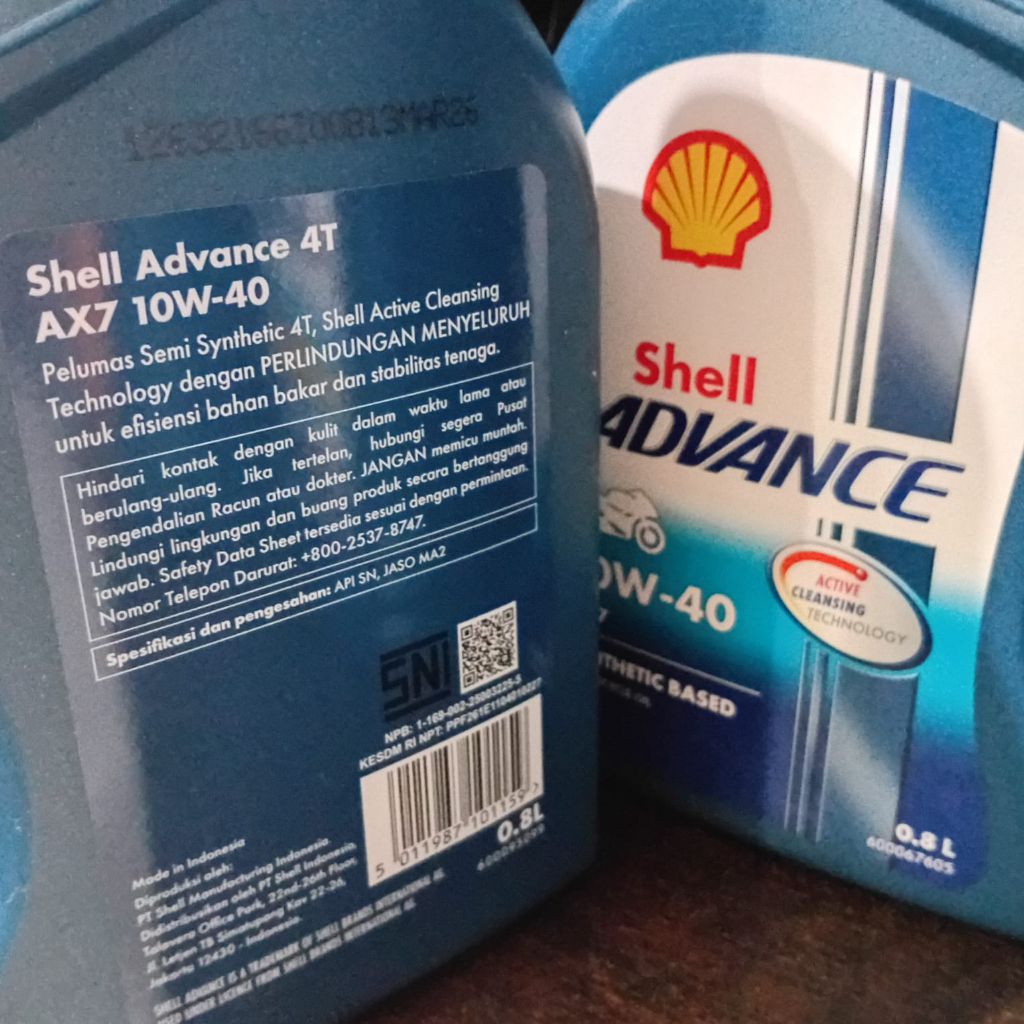Oli Shell AX7 Advance 0,8 Shell AX7 Advance 800ml