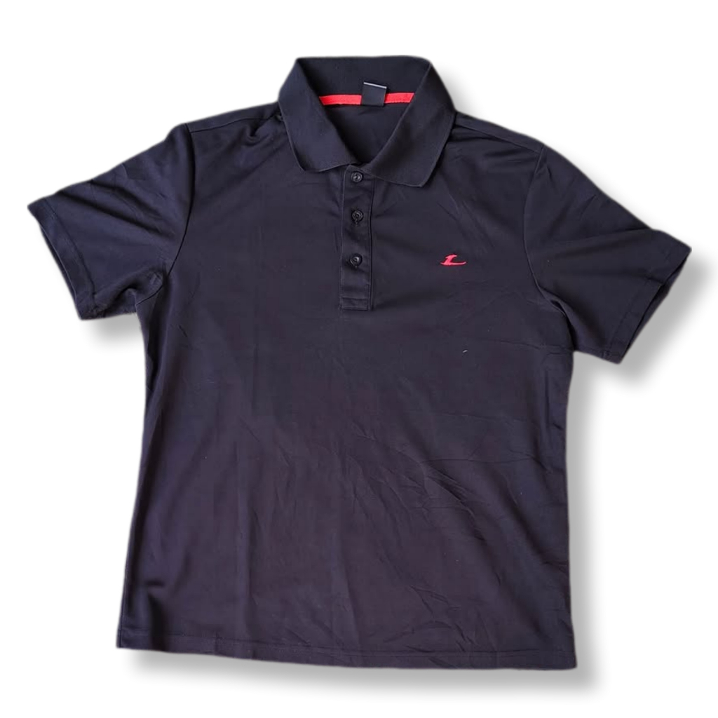 LECAF BLACK POLO SHIRT | KAOS POLO | MNZA #24