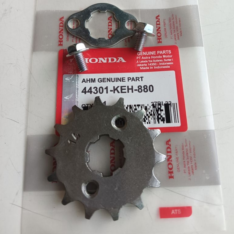 PAKET GEAR DEPAN+ KLEMAN+ BAUT GEAR DEPAN HONDA GL PRO NEOTEC