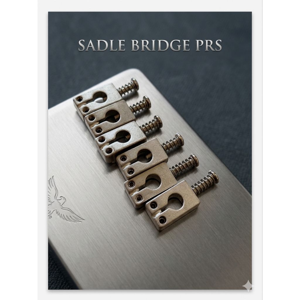 Sadle bridge PRS gitar silver satin