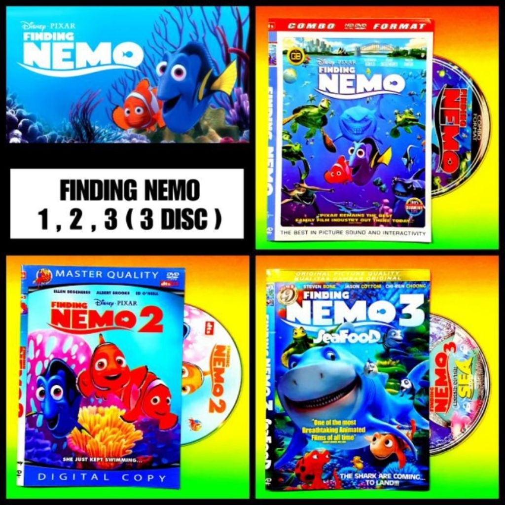 KASET FILM FINDING NEMO DORY-KASET FILM ANAK ANAK KARTUN IKAN FINDING DORY NEMO-KASET FILM KARTUN DI