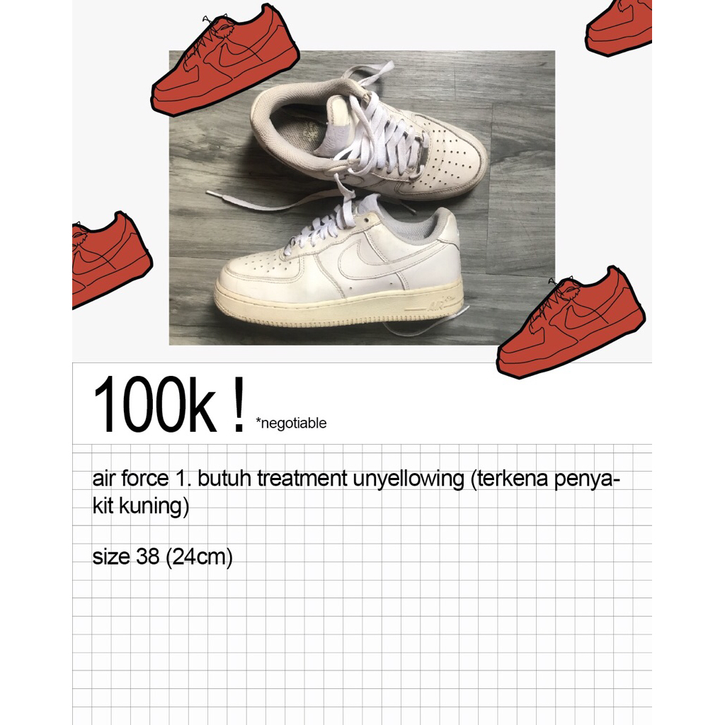 air force 1 size 38 second
