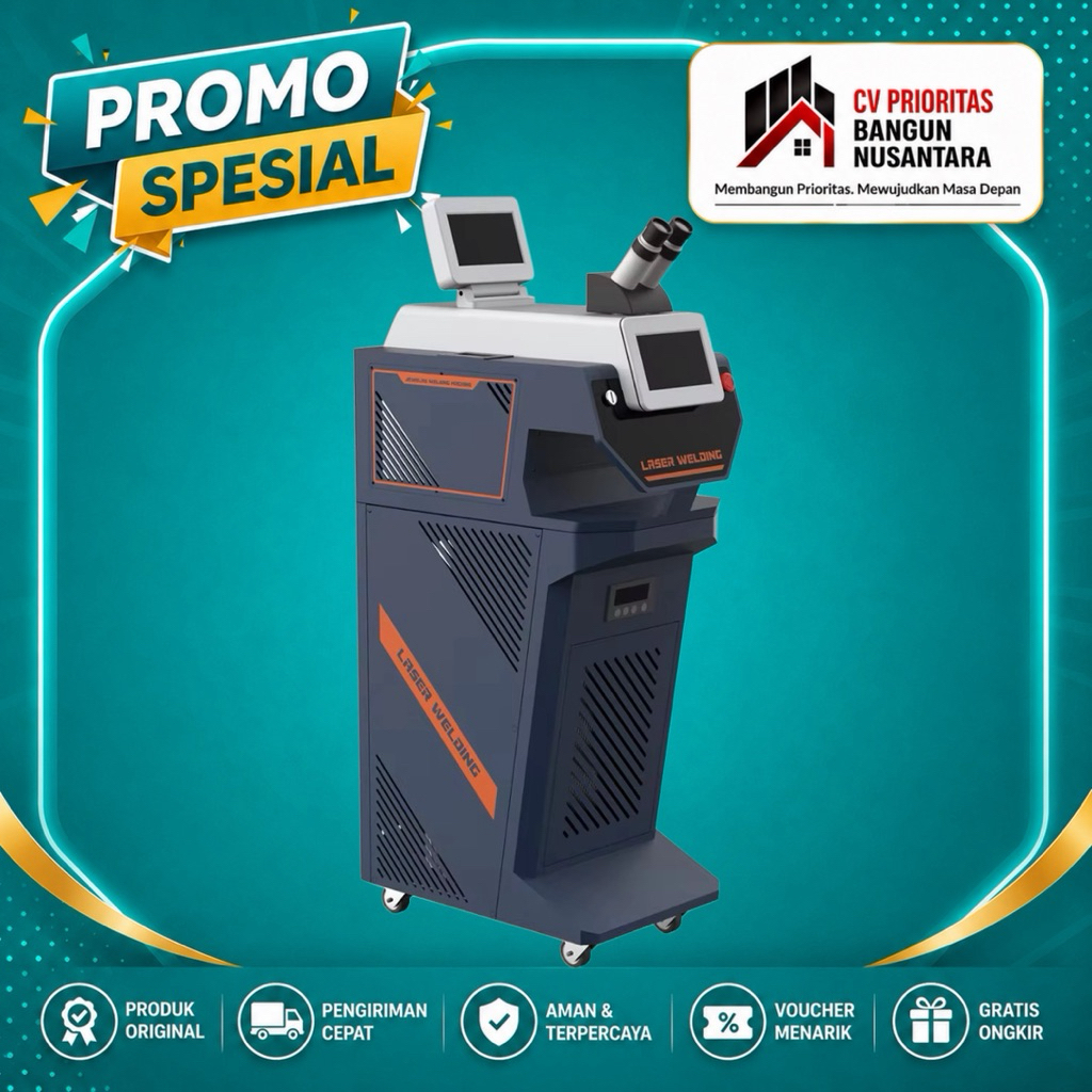 Jewelry Laser Welding Machine 200W YAG Laser Spot Welder Mesin Las Laser Perhiasan Emas Perak Platin