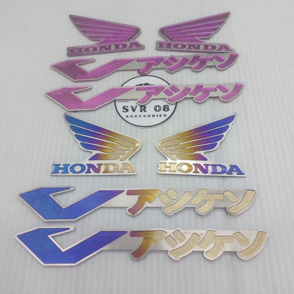 PAKET EMBLEM LOGO BODY VARIO JAPAN TITANIUM