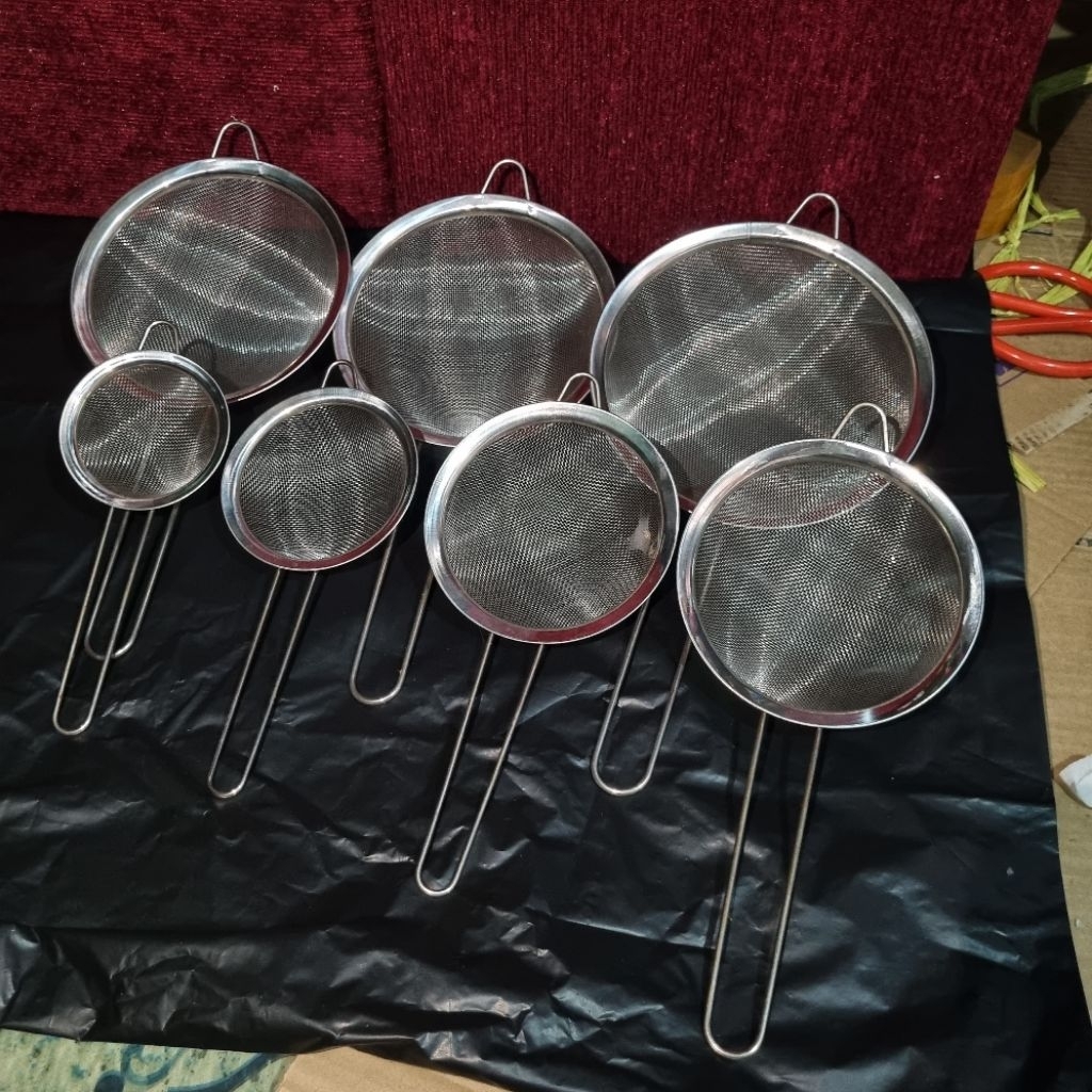 Saringan Teh / Saringan Tepung / Saringan Serbaguna Stainless kawat ayak jaring termurah