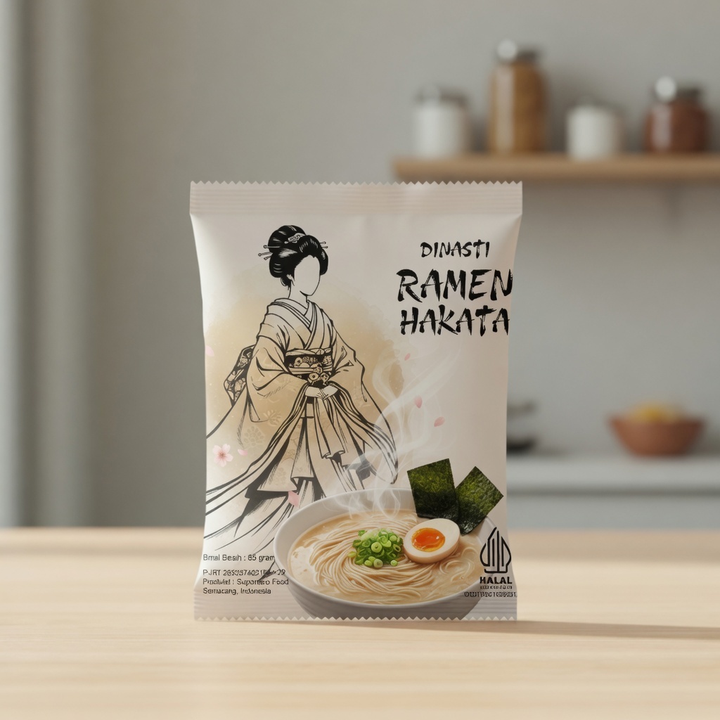 Dinasti Ramen mie kering oven ramen oven baked noodle hakata ramen halal