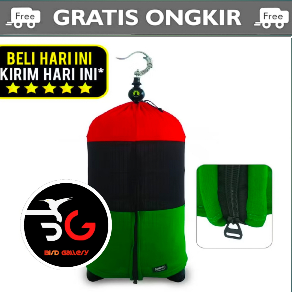 KERODONG LOVEBIRD BENDERA KRODONG LOVEBIRD MOTIF BENDERA