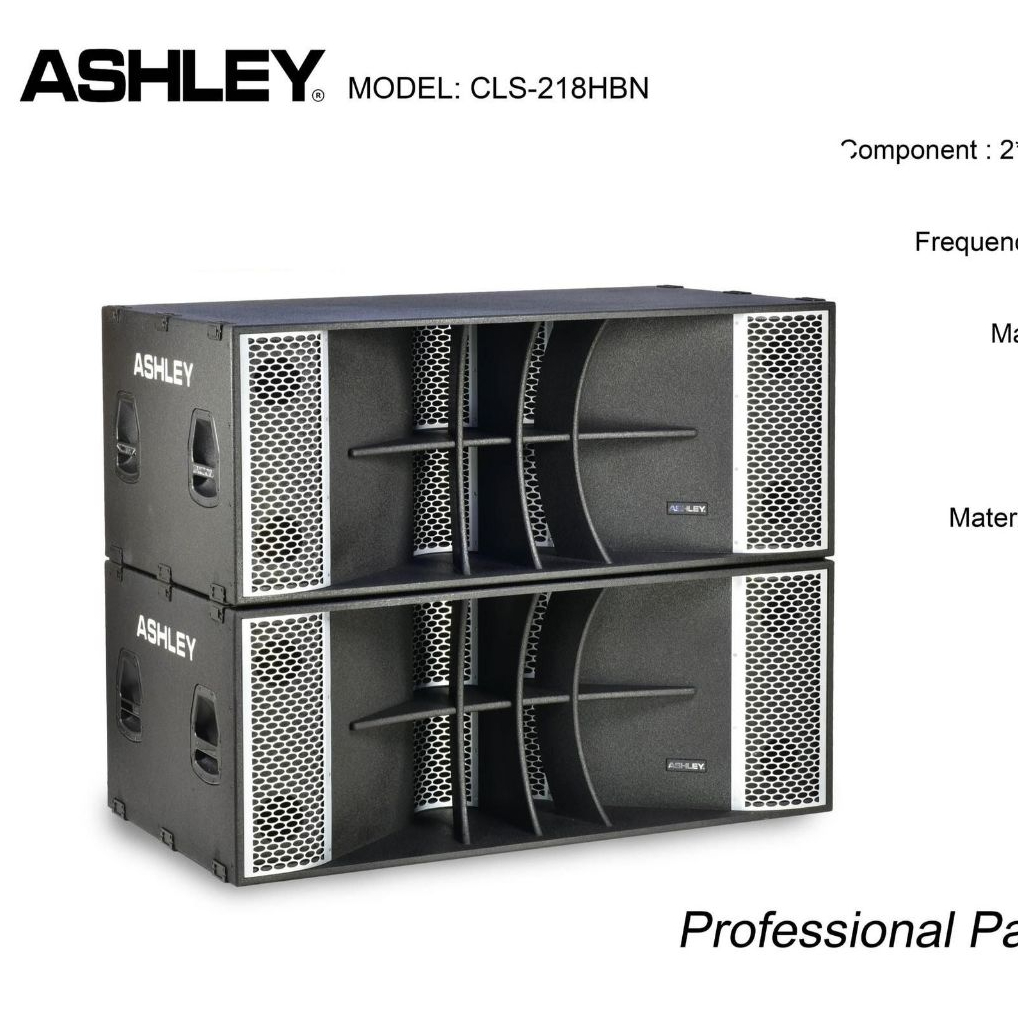 Subwoofer Pasif Ashley CLS218HBN Ashley subwoofer Pasif Cls218hbn