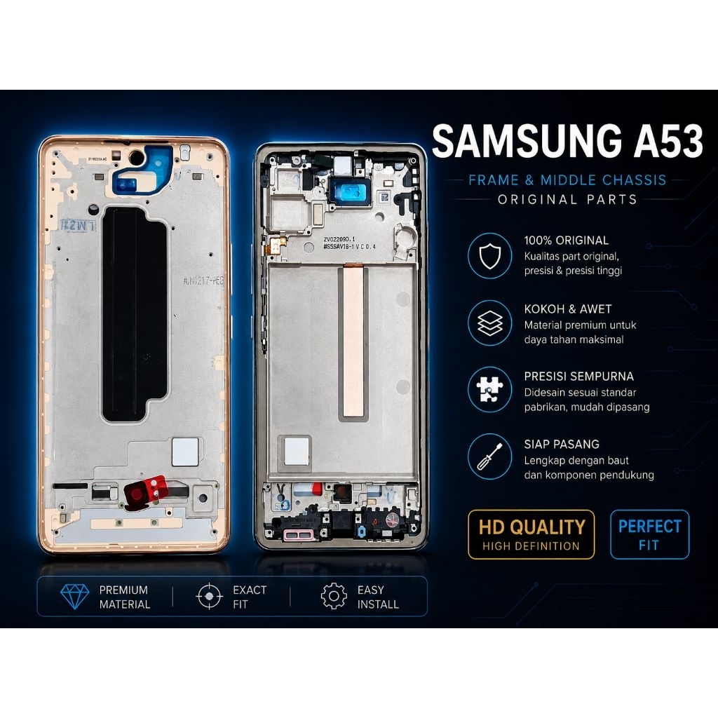 FRAME/ TULANGAN/ DUDUKAN/ TENGAH/ MIDDLE LCD ORIGINAL SAMSUNG A53