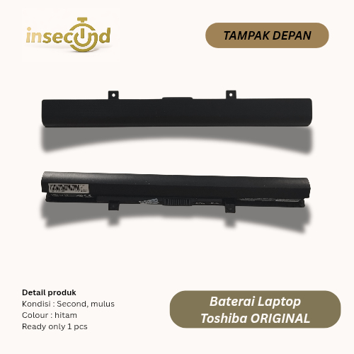 [Second] Baterai Laptop Toshiba