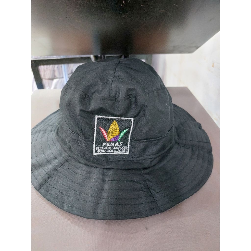 Topi Rimba Logo Bordir Custom
