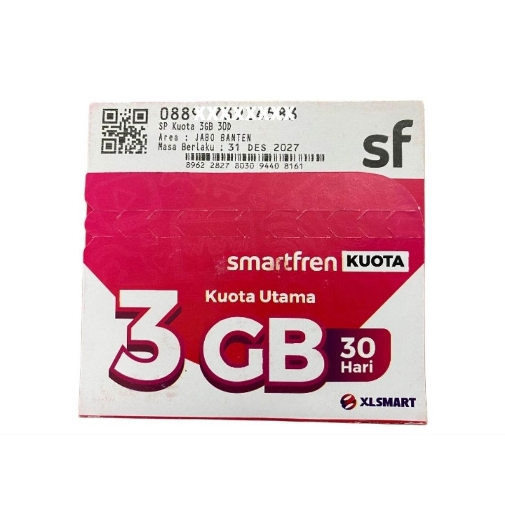 Kartu Perdana Smartfren 4G LTE | Bonus 3GB 30 Hari  | Free Ongkir