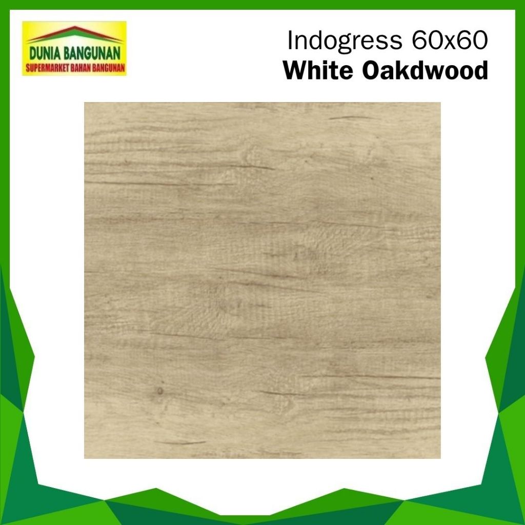 Granit Lantai 60x60 Indogress White Oakdwood KW1 Granit Lantai Motif Urat Kayu Keramik Matt