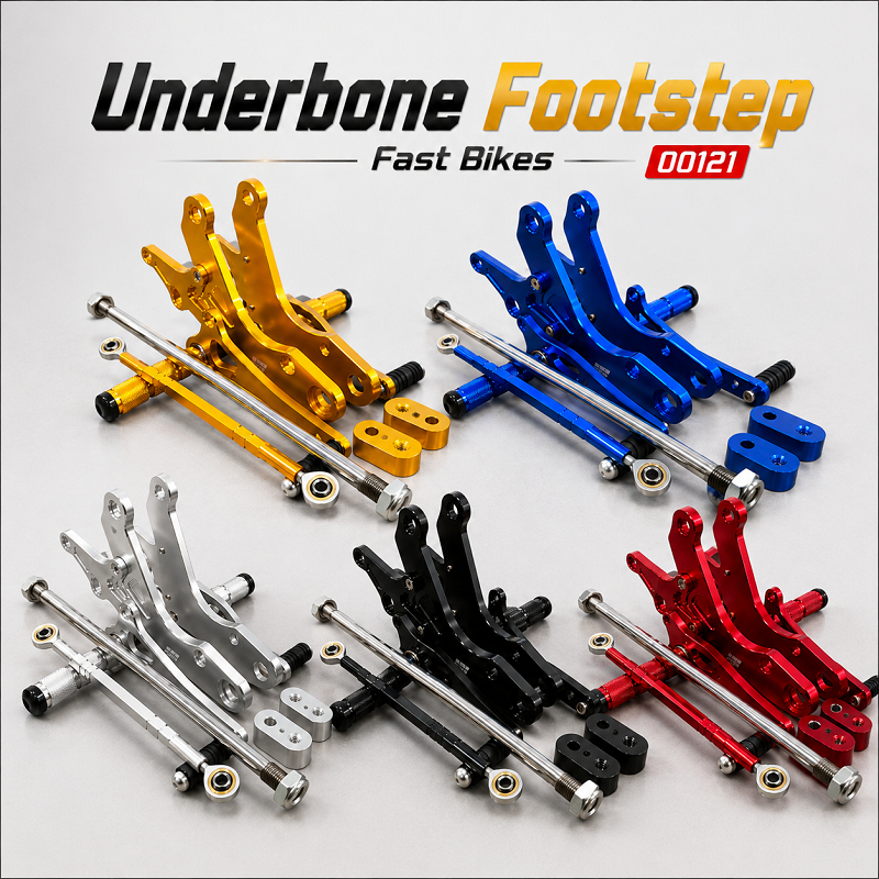 UNDERBONE FOOTSTEP 00121 FASTBIKES JUPITER MX NEW -  MX KING - MX OLD FULL CNC