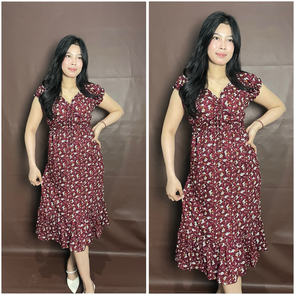 Daster Kekinian Terbaru Kerut Dada-Daster Rayon Premium Kekinian Korean Style-Daster Rayon Premium R