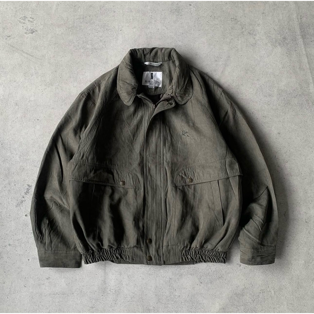 flight jacket suede nicolle st gilles