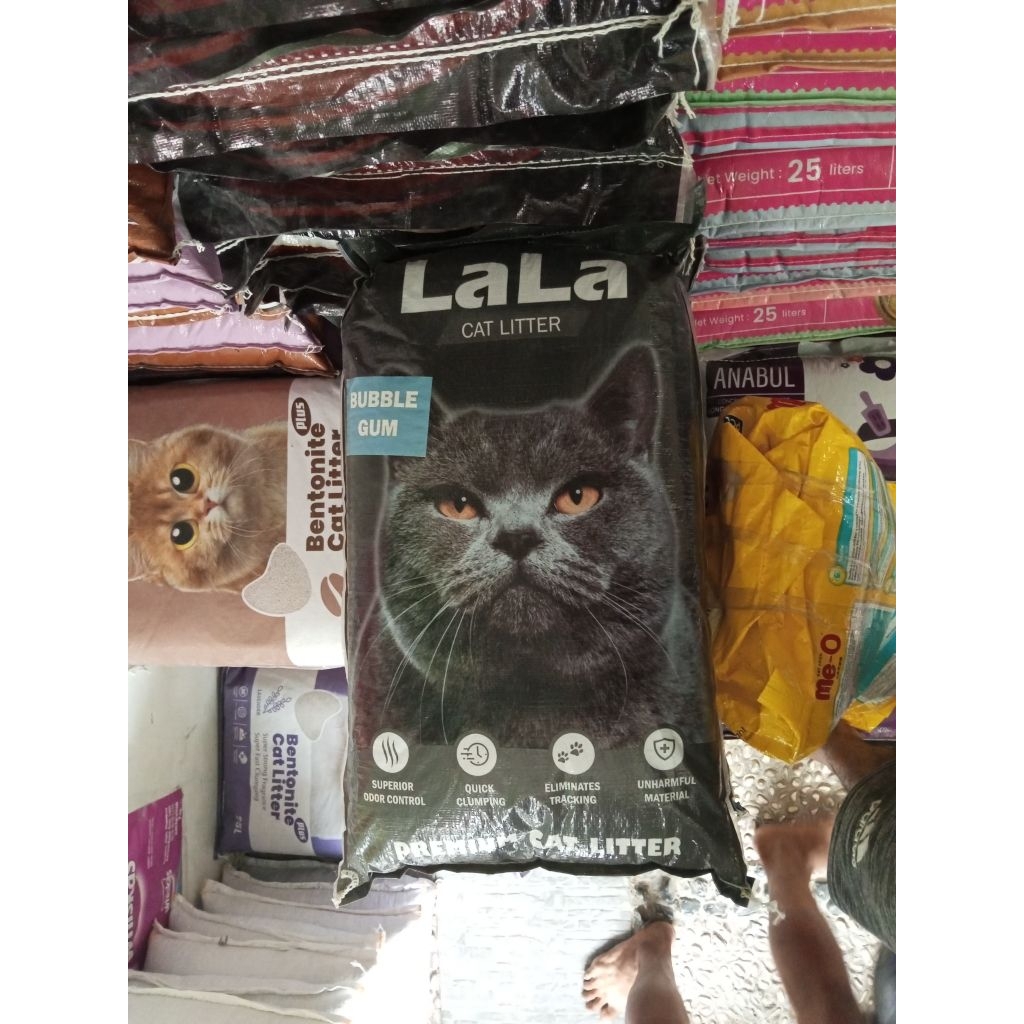 Pasir Kucing LALA 25 Liter - Menyerap Baik, All Varian Mudah Dibersihkan