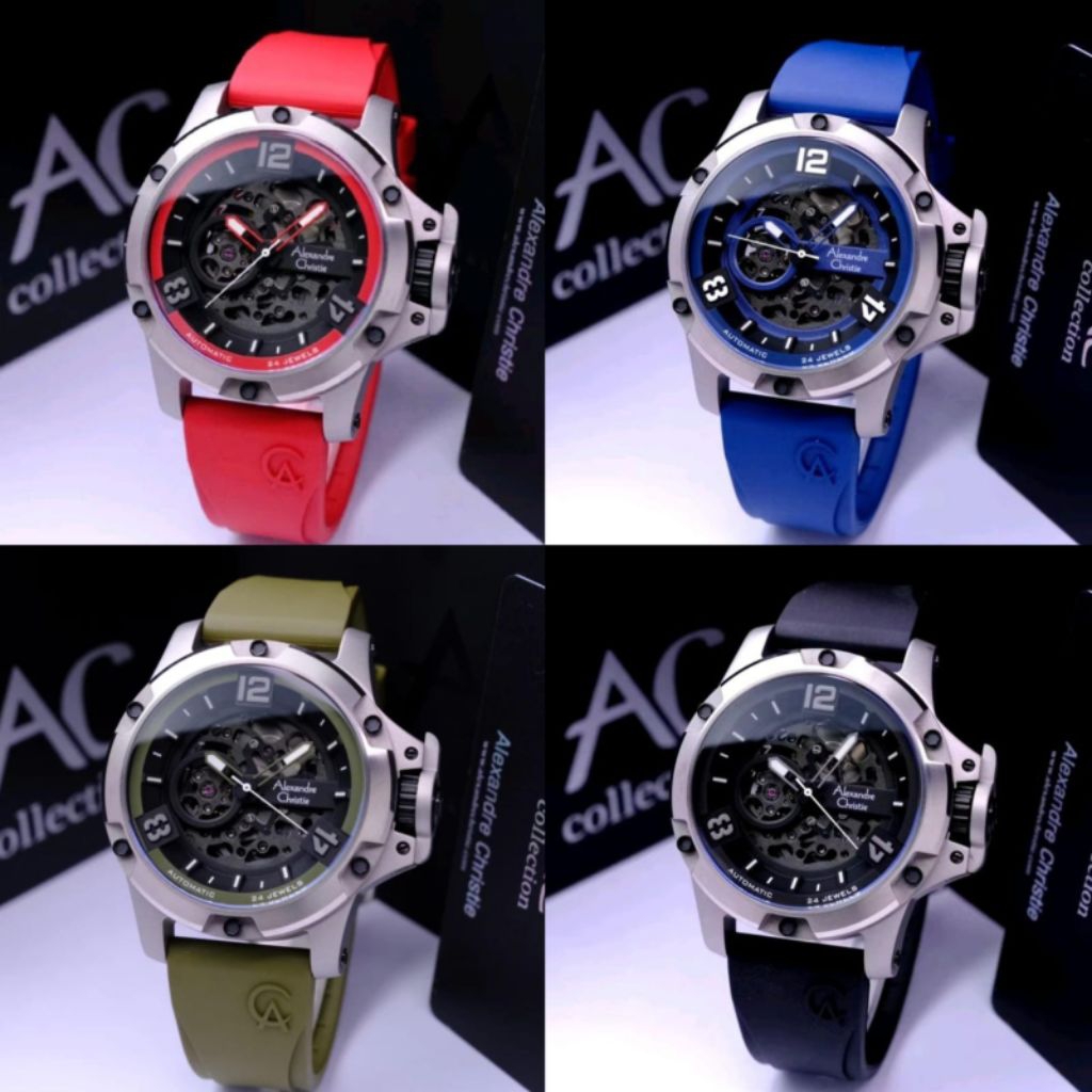 JAM TANGAN PRIA AUTOMATIC ALEXANDRE CHRISTIE AC 6295 AC6295 ORIGINAL GARANSI RESMI 1TAHUN