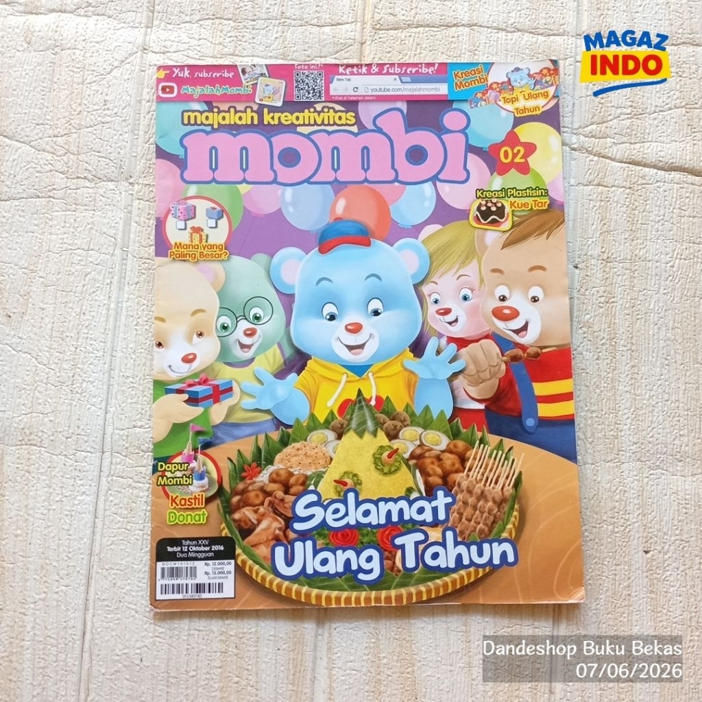 MOMBI Majalah Kreativitas Anak (bekas preloved)