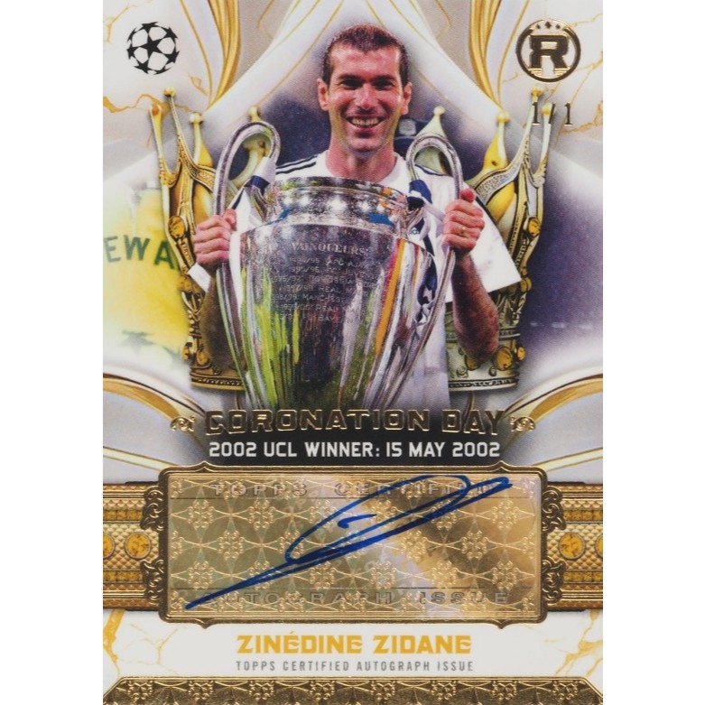 Fullprint Replica Kartu Mainan Anak Jadul Bola tanda tangan zidane juara ucl