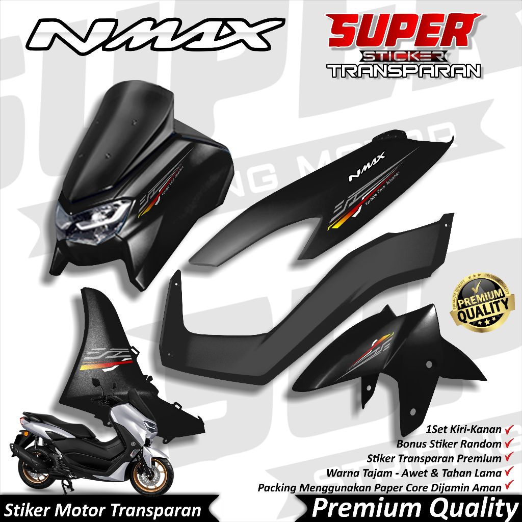 Stiker All New Nmax Transparan keren Striping Nmax Stiker Transparan UV Nmax New VVA SIMPLE
