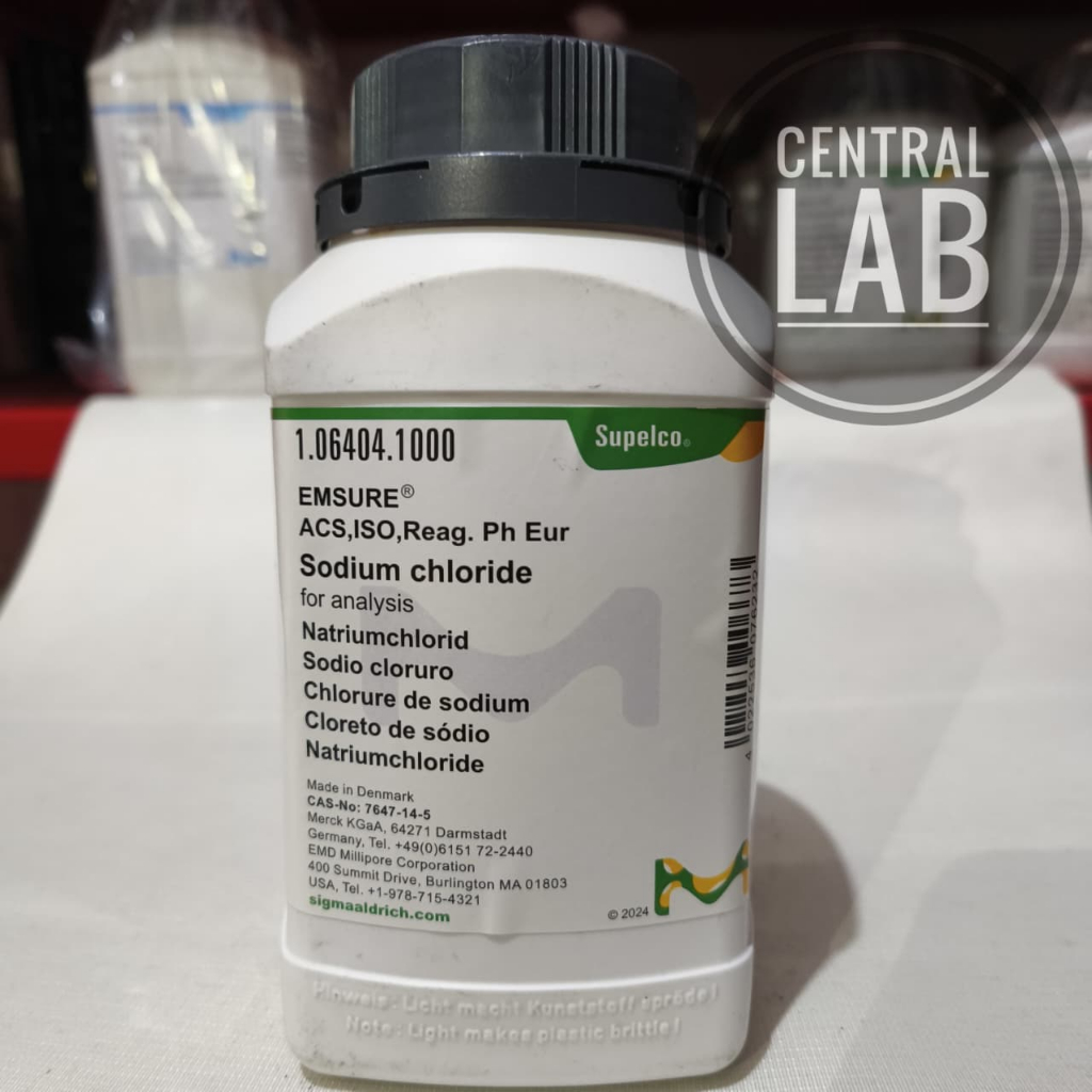 SODIUM CHLORIDE / 1KG ORIGINAL / NATRIUM KLORIDA / PRO ANALIS MERCK 106404