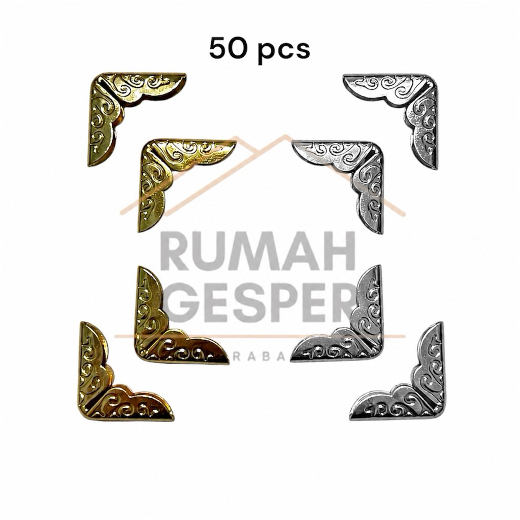 (50 PCS) SIKU BATIK PREMIUM SIKU BUKU YASIN BUKU WISUDA SKRIPSI SUDUT EMAS GOLD SILVER NIKEL