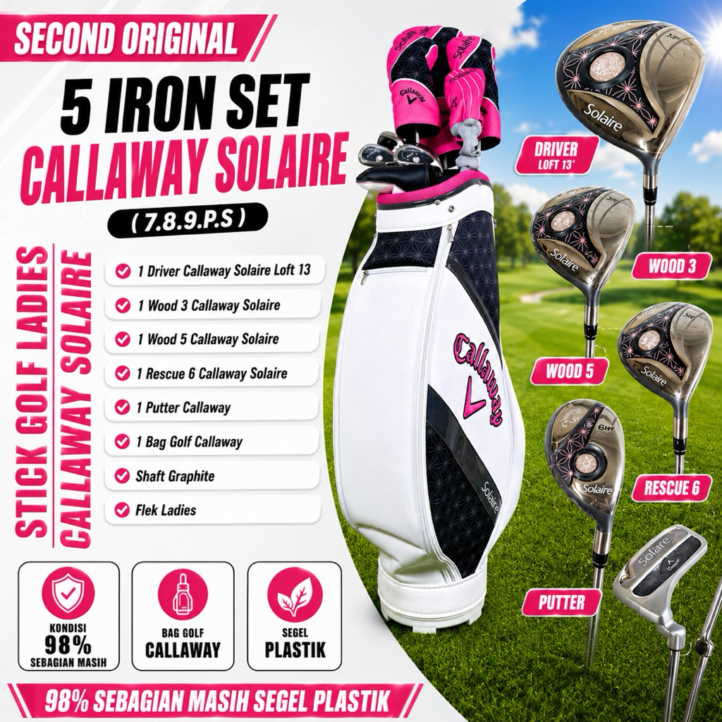 Stick Golf Ladies Callaway Solaire Golf Second Original Fullset Bag Golf