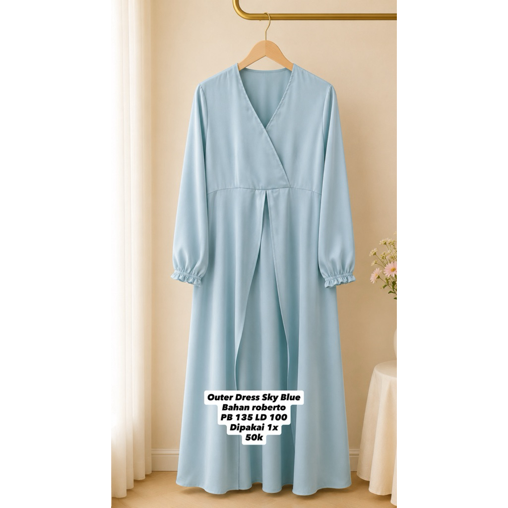 Outer Dress Sky Blue