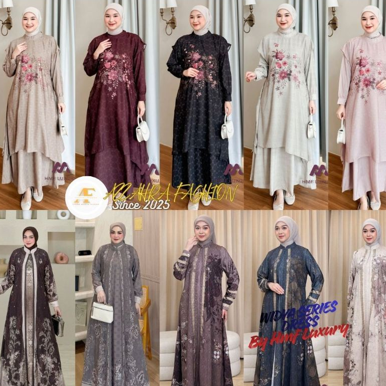 Widya Dress Series By Hmf Luxury // Gamis Muslim Premium Edisi Lebaran 2026
