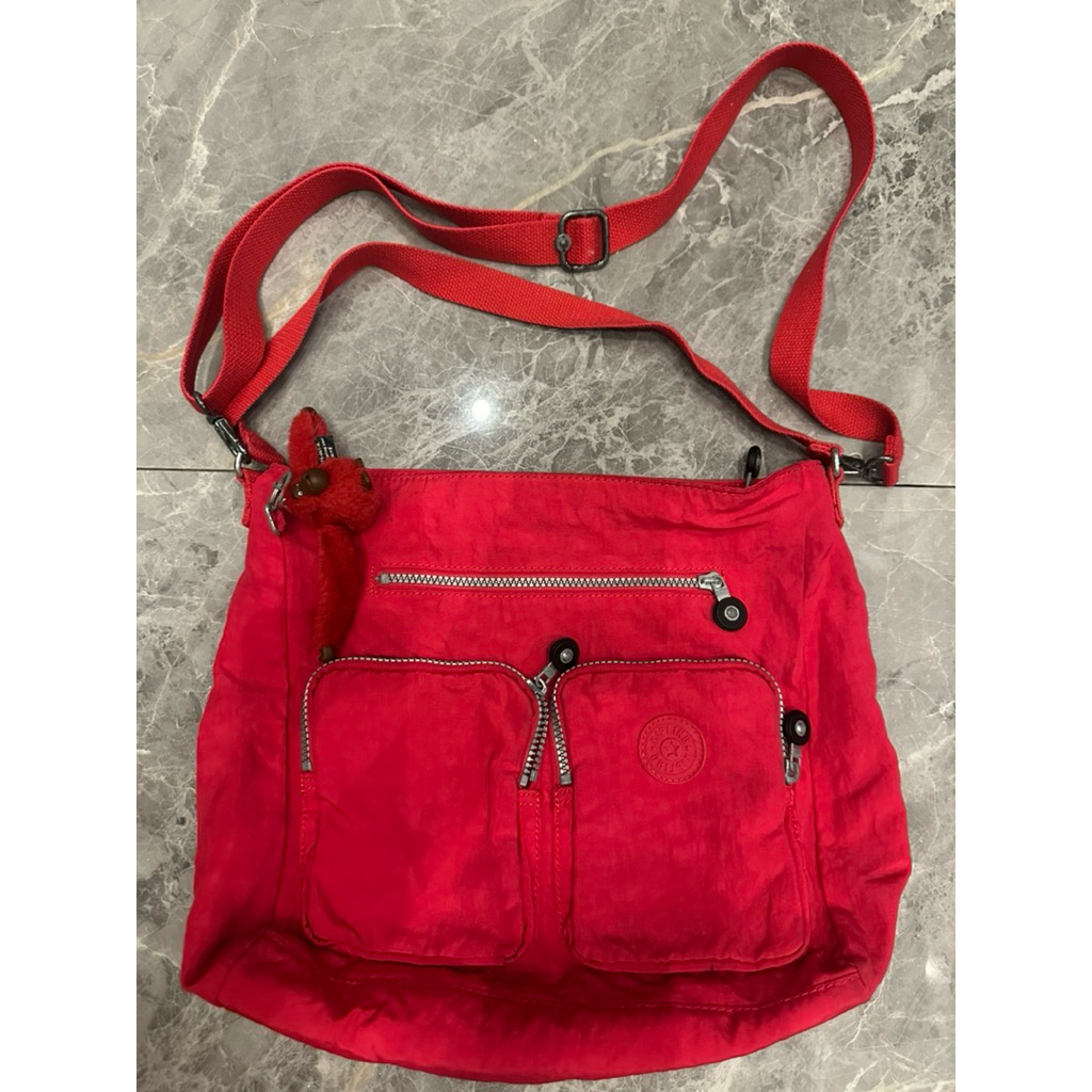 tas selempang pundak wanita ori kipling preloved