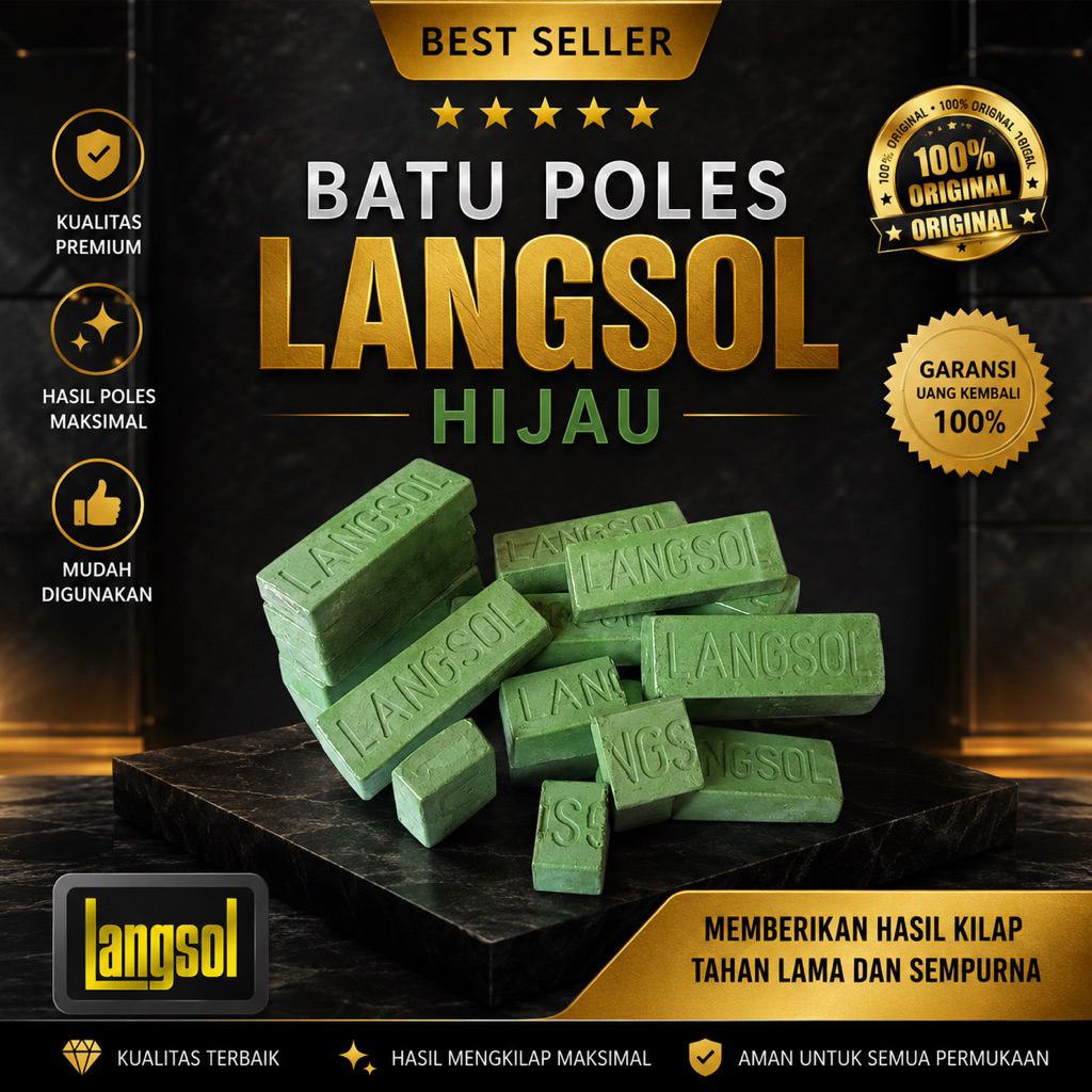 BATU POLES HIJAU LANGSOL WATU IJO LANGSOL ORIGINAL GERMANY 100% ORIGINAL