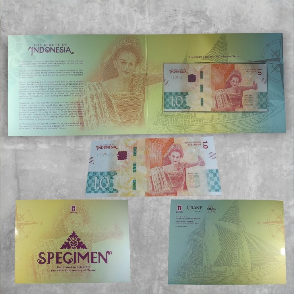 House Note 1.0 Peruri The Beauty Of Indonesia UNC