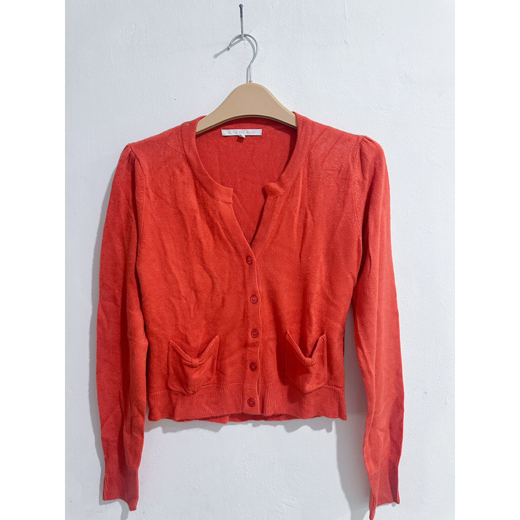 Olive Des Olive Cardigan Preloved