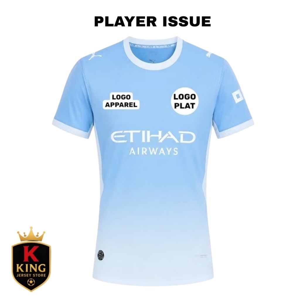 PLAYER ISSUE | JERSEY BOLA MAN CITY TERBARU 26/27 VERSI PLAYER | LOGO PLAT