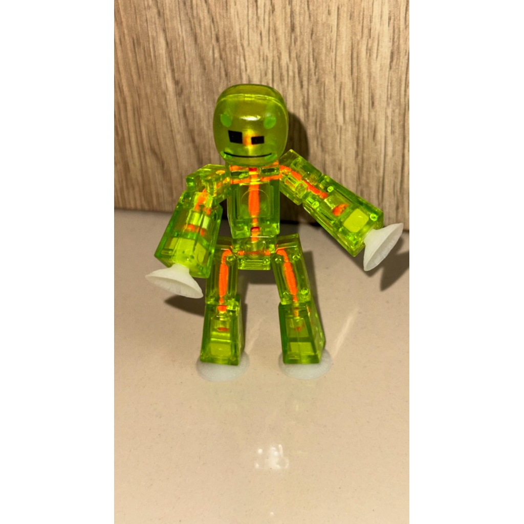 Stikbot Lime Green Translucent Figure