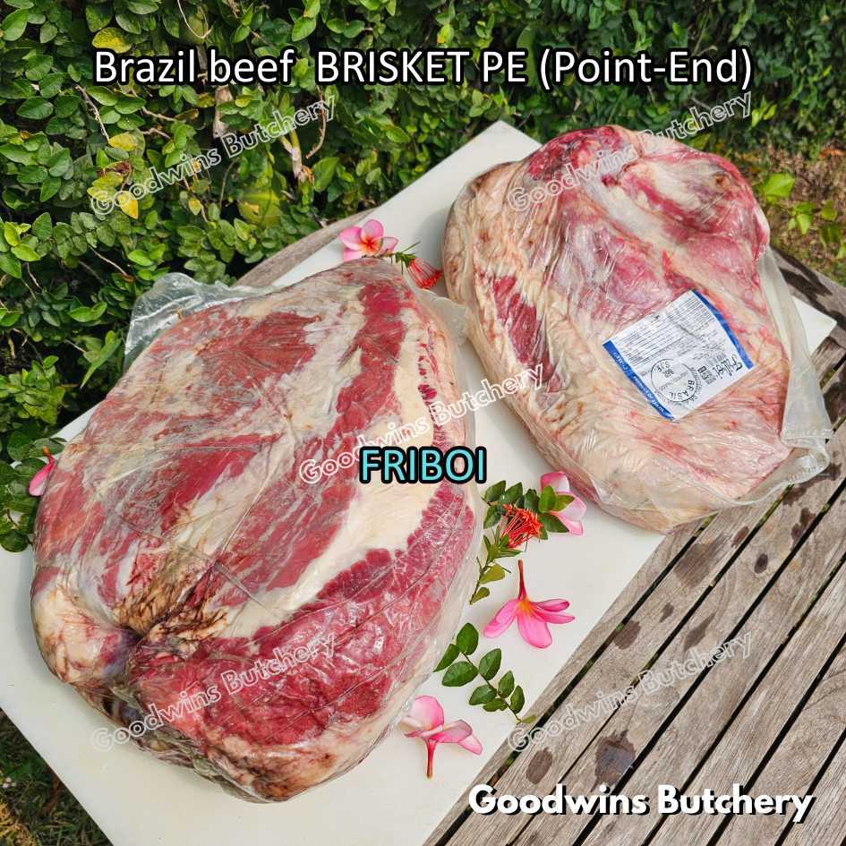 Beef BRISKET PE (Point-End) WHOLE CUTS 3-7kg | Australia Teys Ralphs Borrello | Brazil Friboi Frigon