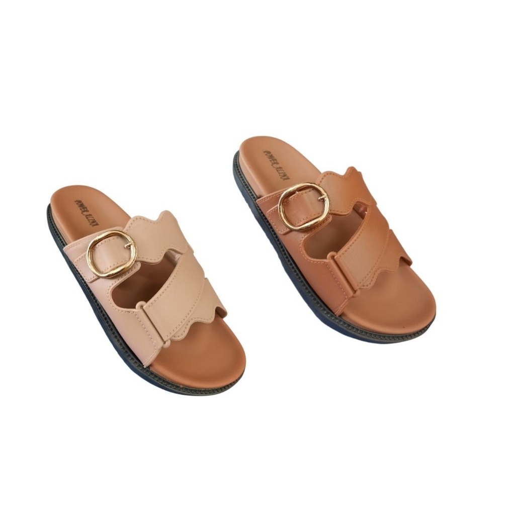 SANDAL FLAT WANITA POWER ALINA/SANDAL WANITA JELLY POWER ALINA