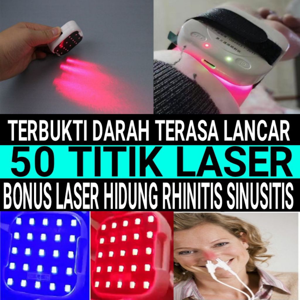 Jam Tangan Laser 50 Titik Terapi Stroke Diabetes Tensi Darah Tinggi Kolesterol Sendi Saraf Vertigo