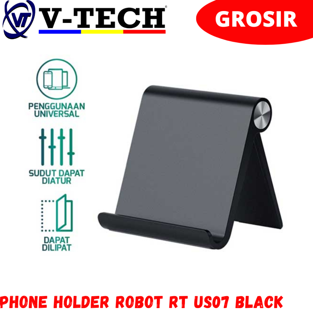 PHONE HOLDER ROBOT RT US07 BLACK