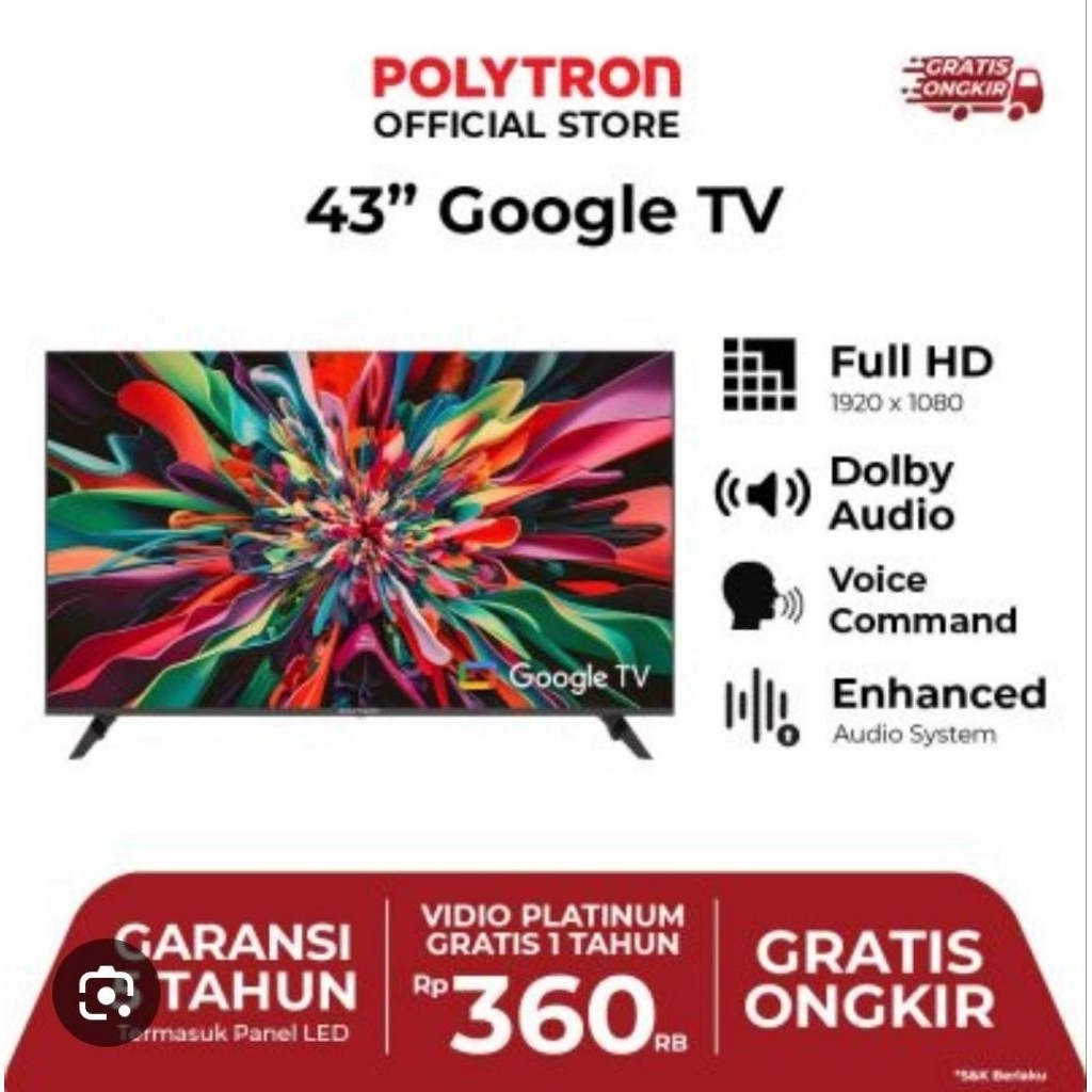 TV Polytron 43inch