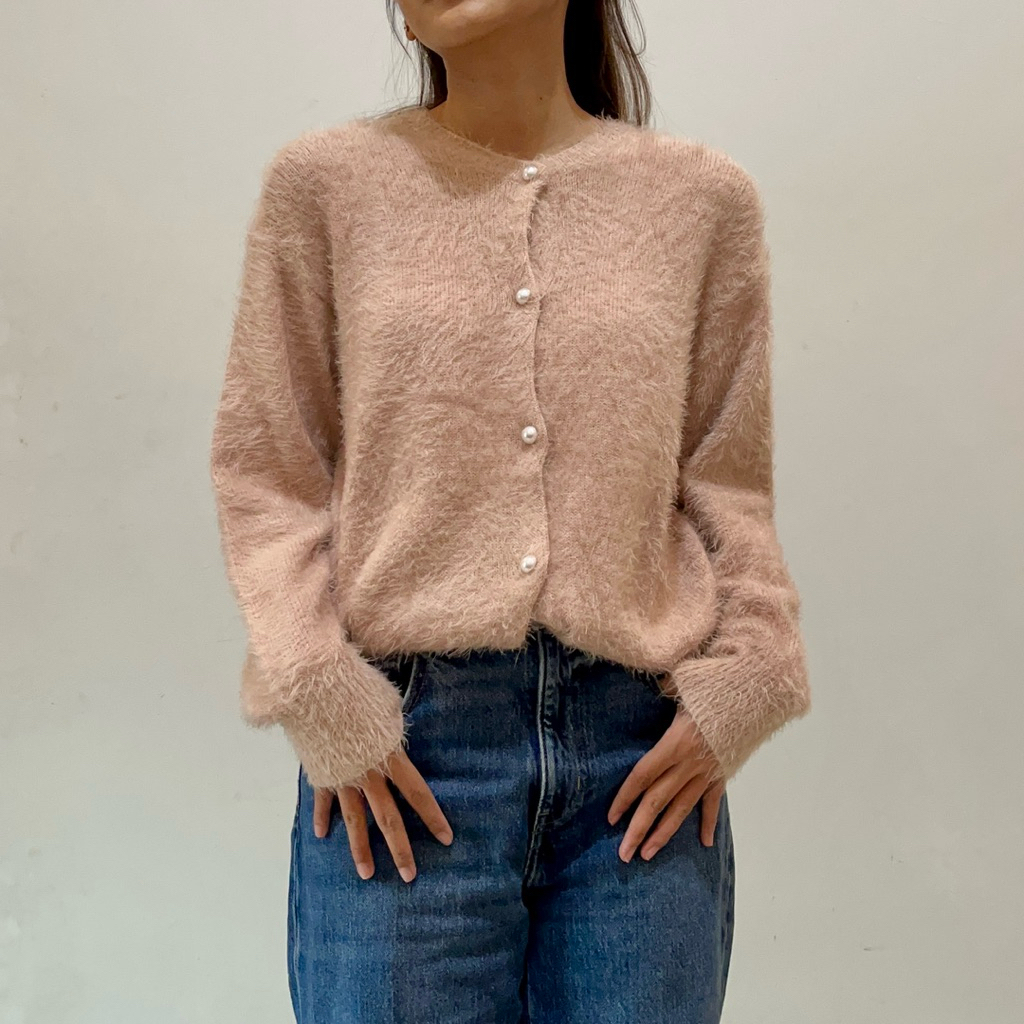 Pink Fuzzy Cardigan