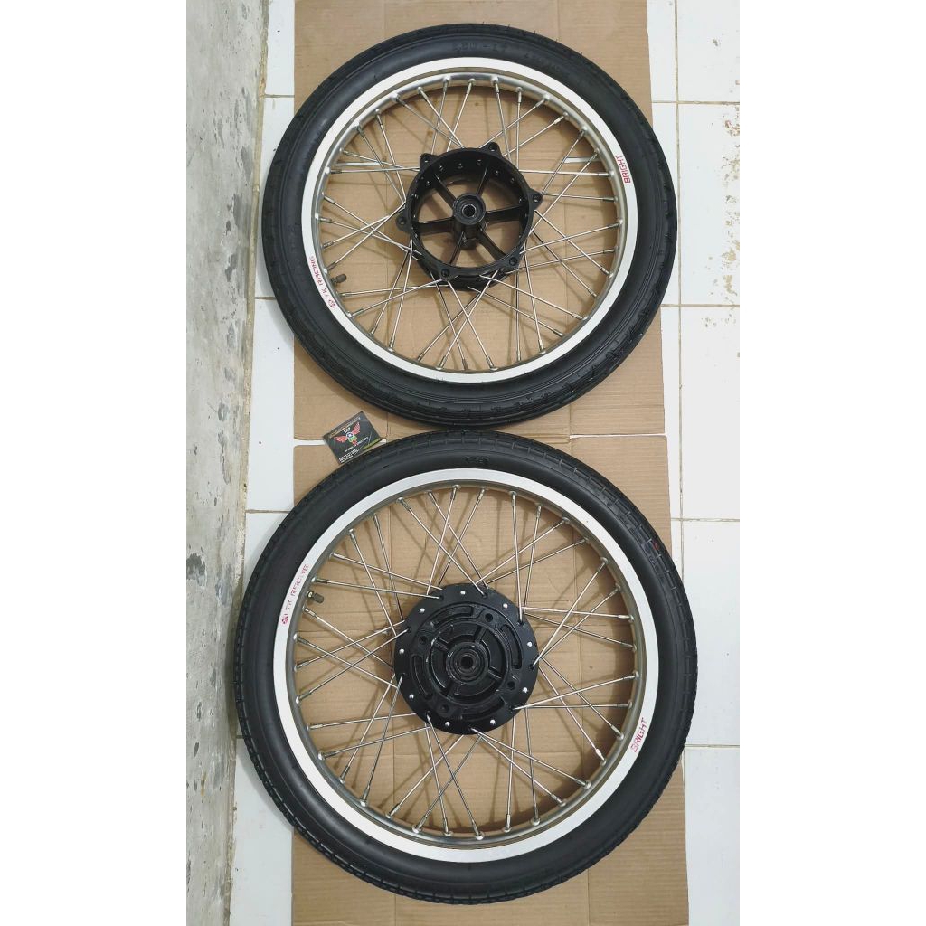 Velg set aloy komplit TK Racing Kawasaki Ninja RR Ninja SS Ninja R Double disc Double Cakram ring 18