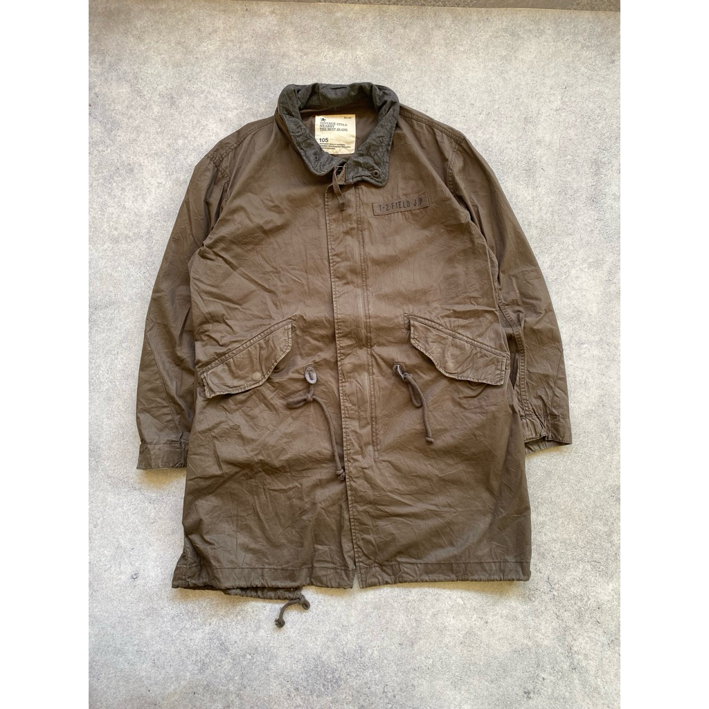 Jacket Fistail Parka Coat Army Fatigue