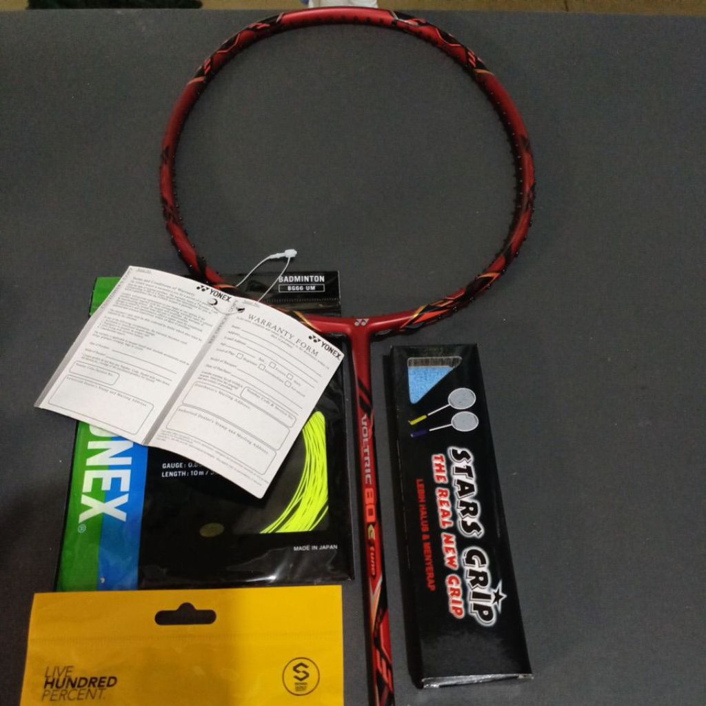 Raket Badminton YY Voltric 80 E-Tune 30Lbs