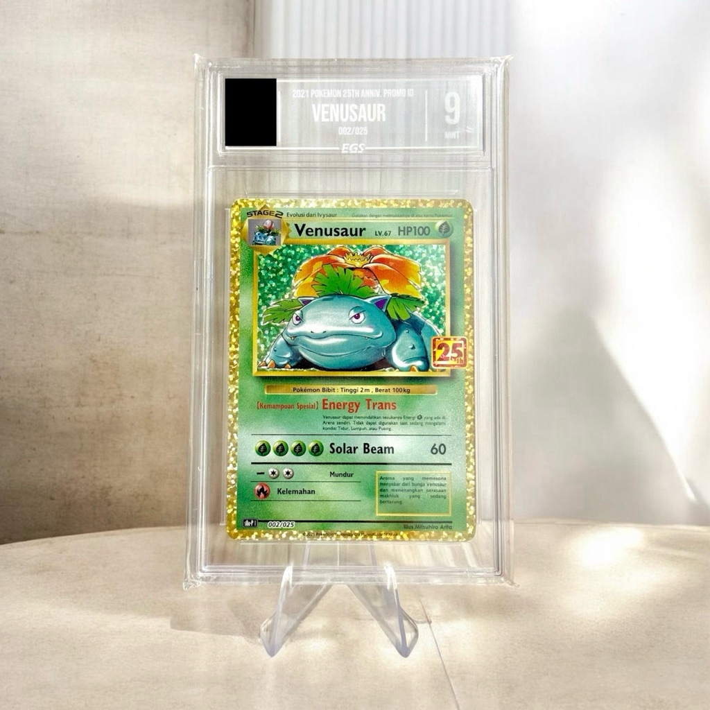 Venusaur 25th Anniversary edition EGS Slab Graded