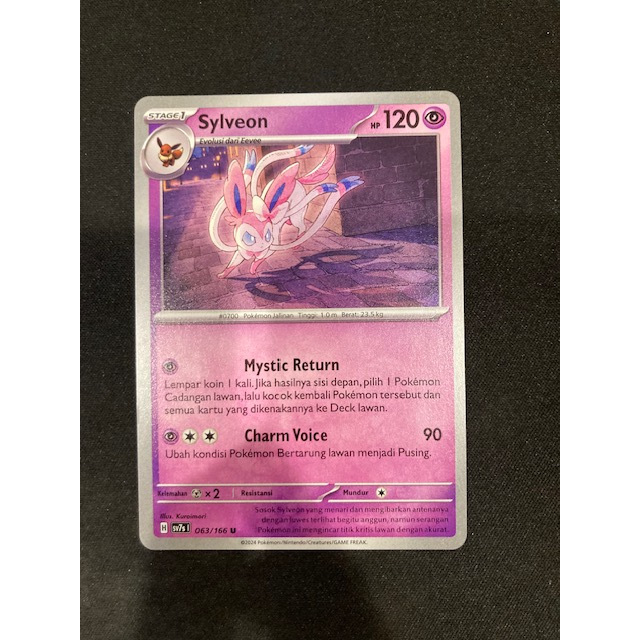 Kartu Koleksi TCG Pokemon Sylveon 063/166