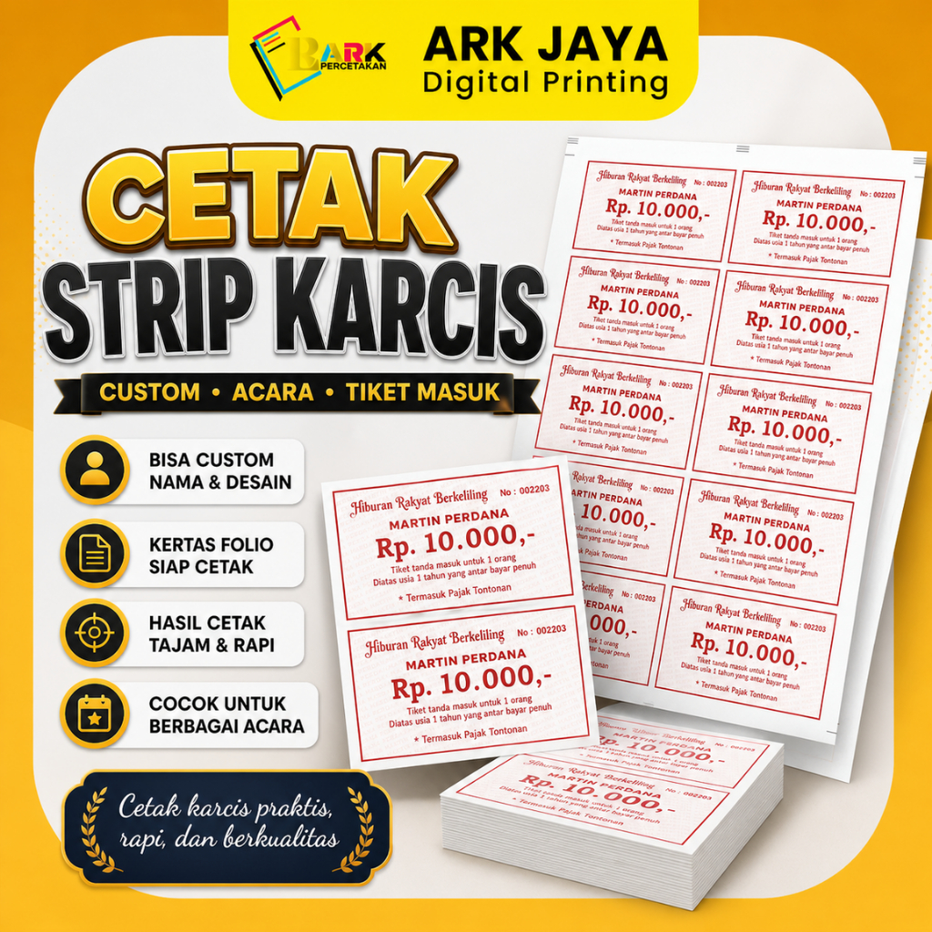 CETAK STRIP KARCIS